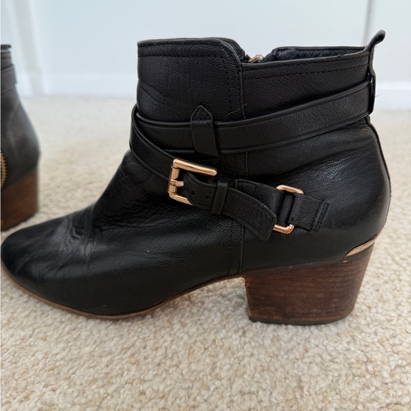 Coach Black Leather Ankle Boots - Picture 2 of 5
